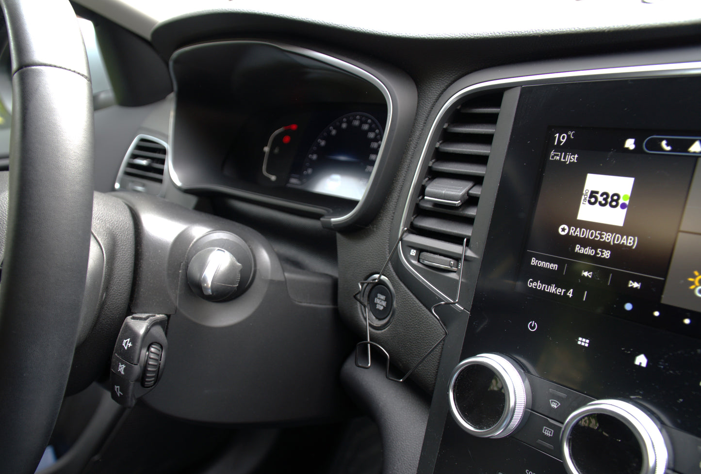 Smartphonehouder horizontale lamellen