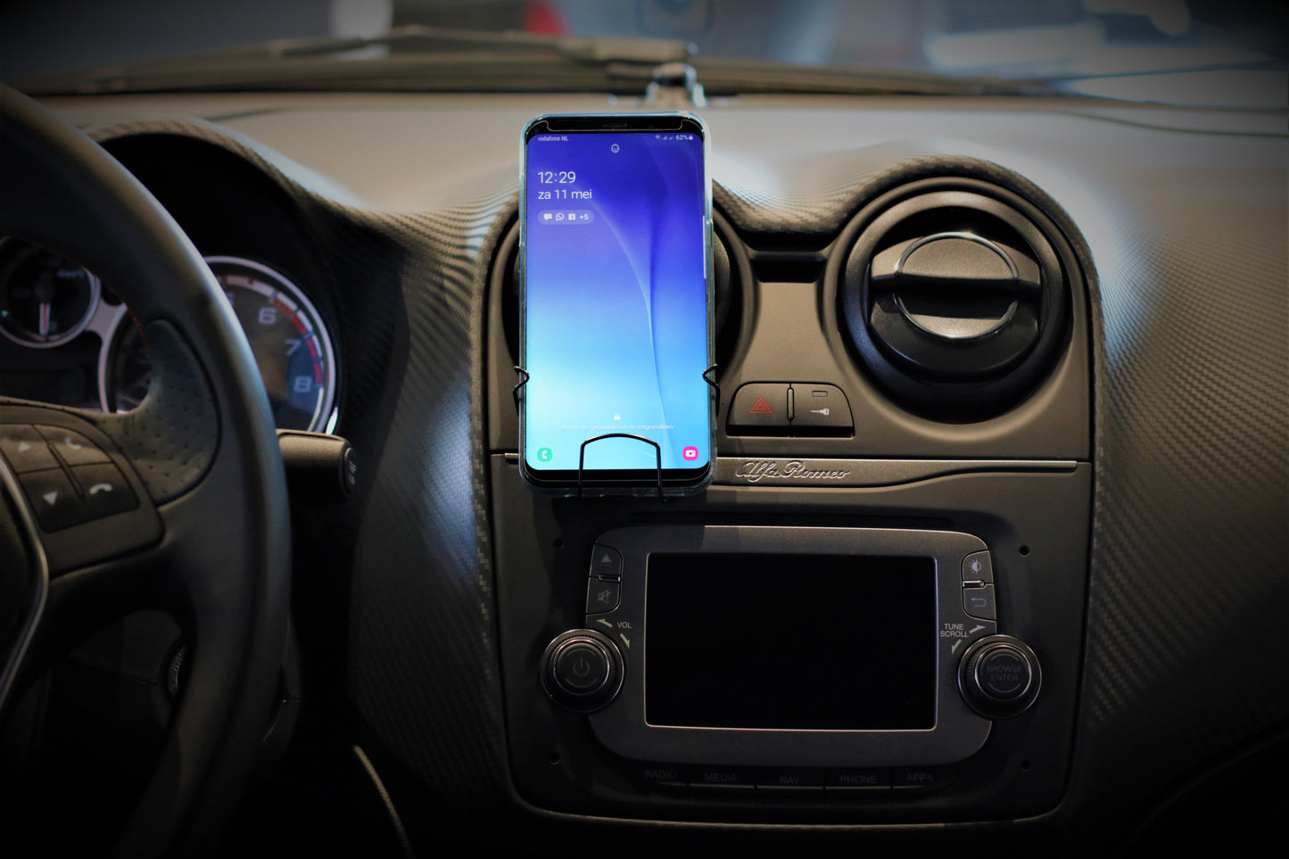 Smartphonehouder 2 kleppen ventilatie